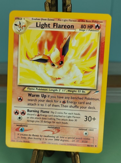 Pokemon Light Flareon 46/105 Neo Destiny Regular Trading Card TCG - Image 1