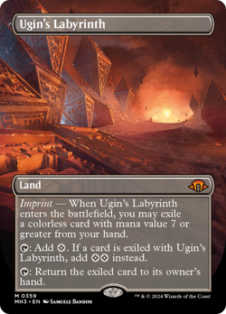 Ugin's Labyrinth 359 Borderless MH3 Modern Horizons 3 MTG Magic NM - Image 1