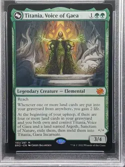 MTG The Brothers' War - Titania, Voice of Gaea #193 Regular Mythic 🔥PSA 10 🔥 - Image 2