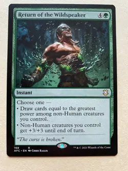 MTG 1x Return of the Wildspeaker 168 Forgotten Realms Magic the Gathering x1 NM - Image 1
