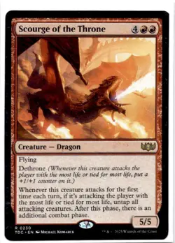 Scourge of the Throne Commander: Tarkir: Dragonstorm Regular - Image 1