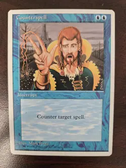 Counterspell MP Fourth Edition 4ED MTG FREE SHIPPING - Image 1