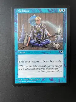 Meditate, Mtg, Magic The Gathering NM - Image 1