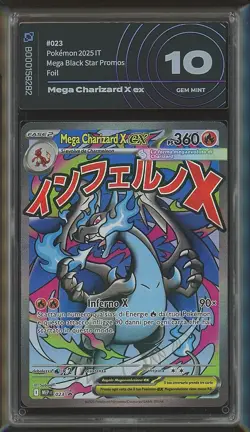 Mega Charizard X ex 023 - Pokemon Mega Evolution Series Black Star Promos - Image 1