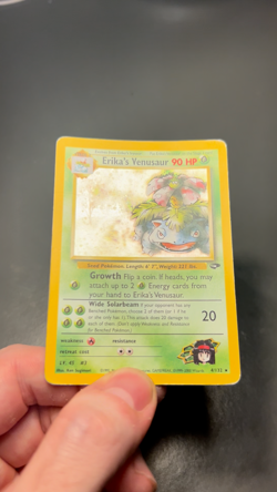 Pokemon Erika’s Venusaur 4/132 Gym Heroes Holo Rare Vintage WOTC Original - Image 2