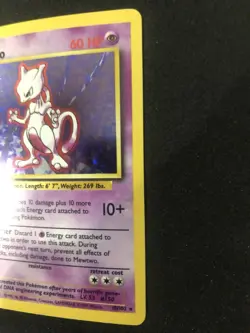 Pokemon TCG Mewtwo Holo Rare Base Set (1999) 10/102 WOTC Condition MINT - Image 3