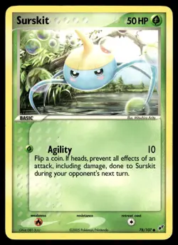 SURSKIT - 78/107 Common Deoxys Pokemon MP - Image 1