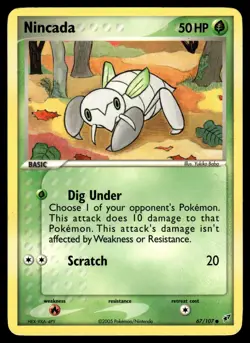 NINCADA - 67/107 Common Deoxys Pokemon MP - Image 1