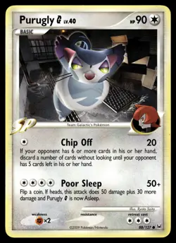 PURUGLY G - 88/127 Common Platinum Pokemon LP - Image 1