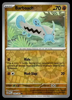 BARBOACH - 050/091 Common Paldean Fates Pokemon Reverse Holo NM - Image 1