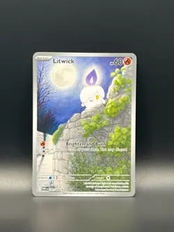 Pokemon Litwick SV: White Flare 101/086 Illustration Rare Holo English 2022 - Image 1