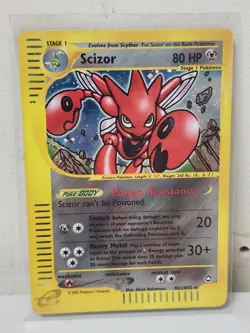 Scizor H21/H32 Aquapolis Holo Ultra Rare Pokemon TCG Nintendo e-reader HP - Image 1