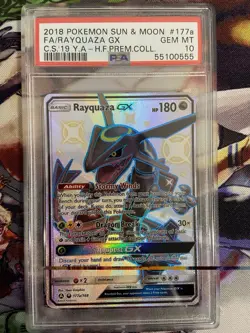 Pokemon Rayquaza GX 177A/168 Alternate Art Promo Holo PSA 10 - Image 1