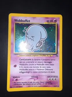Pokemon Wobbuffet 16/75 Neo Discovery Rara Holo Unlimited Wizards ITA Vintage - Image 1