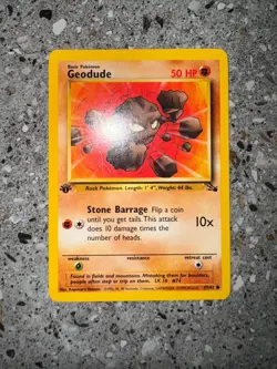 Pokemon TCG Cards 1st Edition Geodude 47/62 Fossil - Image 3