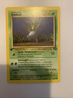 Vintage 1st Edition Jungle Set Pokemon Card Oddish 58/64 - Image 1