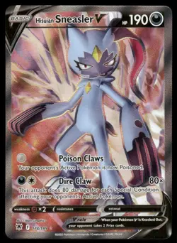 Pokemon Cards Hisuian Sneasler V 174/189 Astral Radiance Rare Ultra NM - Image 1
