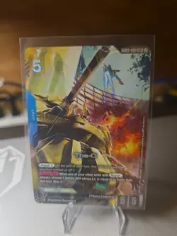 The-O GD03-002 LR+ Alt Art Steel Requiem Gundam TCG Card Game CCG English NM - Image 1