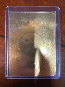 Gold Charizard Style Metal Card Fan Art Novelty Collectible Display Pokemon - Image 2