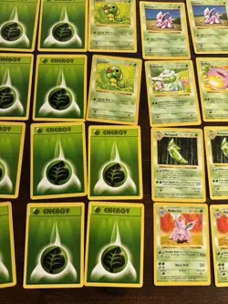 VINTAGE SHADOWLESS Pokemon Base Set Collection - Lot of 51 Cards - GRASS TYPE - Image 5