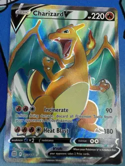 Charizard V 153/172 Brilliant Stars Ultra Rare Full Art Pokemon Card 2022 - Image 1