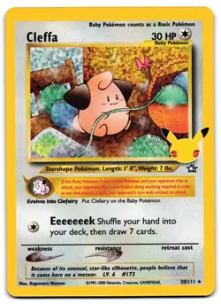 Cleffa 20/111 - Celebrations: Classic Collection Pokemon TCG - LP Card - Image 1