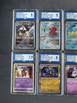 Pokemon Graded Slab Bundle Lot Of Ten Cards AR, CHR, Holo, Trick Or Trade AEY - Image 2