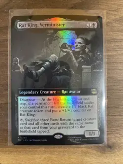 Rat King, Verminister (Extended Art Foil) Rare MTG Ninja Turtles - Image 1