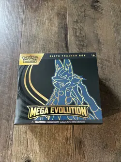 Pokemon Mega Evolution TCG Lucario Elite Trainer Box ETB New Factory Sealed - Image 1