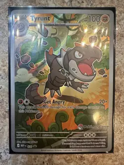 Pokemon Stamped Pokemon Center Tyrunt 070 Perfect Order Pack Fresh - NM - Image 1
