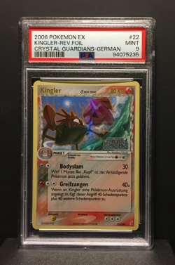 2006 Kingler Reverse Holo | EX Crystal Guardians | PSA 9 Mint | deutsch Pokemon - Image 3