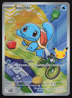 Squirtle Black Star Promo Illustration 039 MEP Mega Evolution Pokemon - NM - Image 1