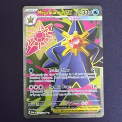 Mega Starmie EX 102/088 Full Art Ultra Rare Pokemon TCG: Perfect Order- NM - Image 1