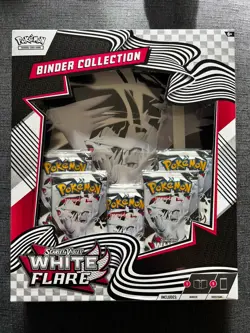 Pokemon TCG: Scarlet & Violet - WHITE FLARE Binder Collection NEW FACTORY SEALED - Image 1