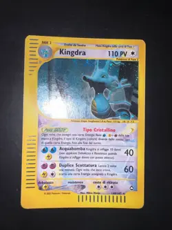 Carta Pokemon Kingdra Crystal Holo Aquapolis 148/147 ITA - Image 1