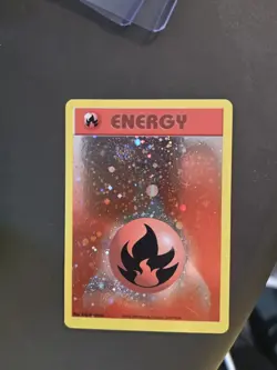 Pokemon Card - Fire Energy (WotC 2002 Energize League Promo) Reverse Holo - Image 2