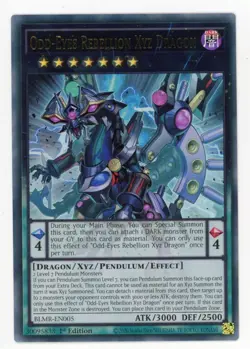 Yugioh Odd-Eyes Rebellion Xyz Dragon BLMR-EN005 Ultra Rare 1st NM x3 Play Set - Image 1