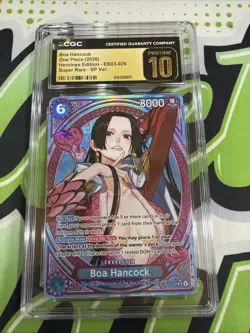 POP 1 CGC PRISTINE 10 Boa Hancock EB03-026 SP – First English Pristine Example - Image 1