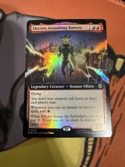 MTG Electro, Assaulting Battery (260/314) Marvel's Spider-Man FOIL - Image 1