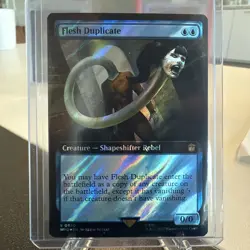 FLESH DUPLICATE, Extended Art, Surge Foil, MTG, Dr Who, R 950, NM - Image 1