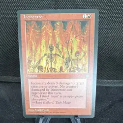 MTG Magic: The Gathering Ice Age Incinerate Never Played - Image 1