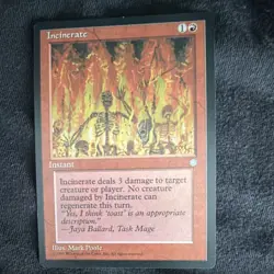 MTG Magic: The Gathering Ice Age Incinerate Never Played - Image 3