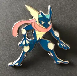 Greninja Pokemon Pin Badge Metal Shiny Enamel 2019 From Detective Pikachu Box - Image 1