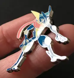 Greninja Pokemon Pin Badge Metal Shiny Enamel 2019 From Detective Pikachu Box - Image 4