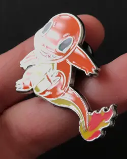 3 X Pokemon Pin Badge Charmander Squirtle Bulbasaur GO Kanto Starters 2021 - Image 3