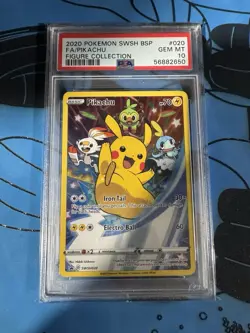 Pokemon TCG Pikachu Figure Collection SWSH020 Promo PSA 10 - Image 1