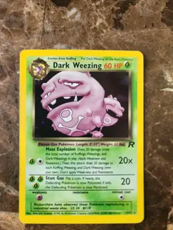 Dark Weezing 14/82 - Team Rocket - Unlimited - Holo Rare - LP - Pokemon WOTC TCG - Image 1