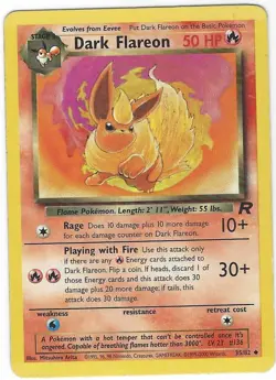 Pokemon TCG: Dark Flareon - 35/82 - WOTC Team Rocket (Unlimited) - LP - Image 1