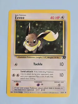2000 Eevee 55/82 - Team Rocket - NM/LP Pokemon TCG - WotC - Image 1