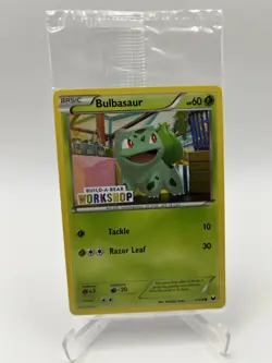 Pokemon Build a Bear Workshop Bulbasaur Promo Trading 1/108 SEALED NEW - Image 1
